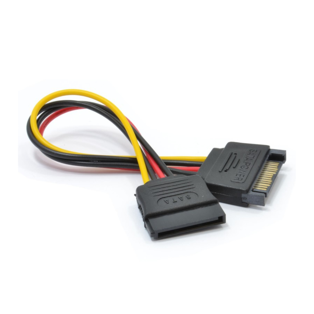 Vention SATA 15P Power Extension Cable 0.3M Black VEN KDABY