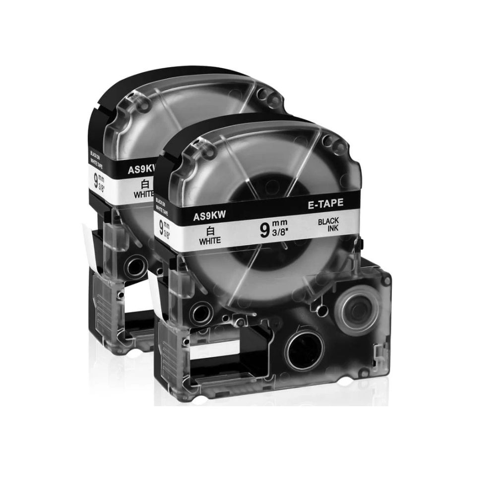 Epson SS-9KW 9mm x 8m Black on white Tape