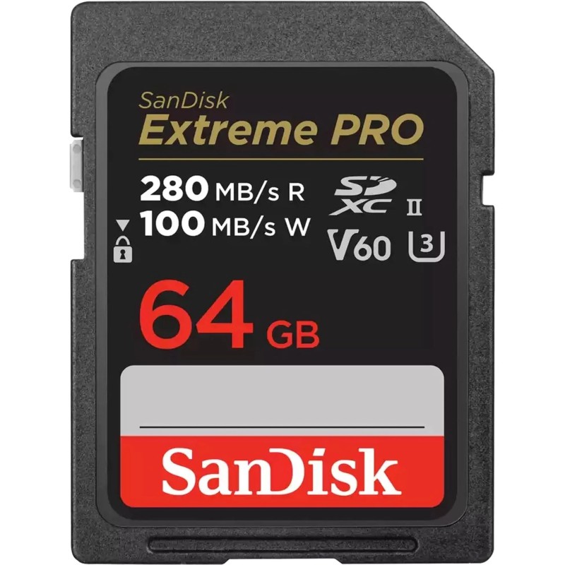 SanDisk Extreme PRO SDHC And SDXC™ UHS-II Card- 64GB-SDSDXEP-064G-GN4IN