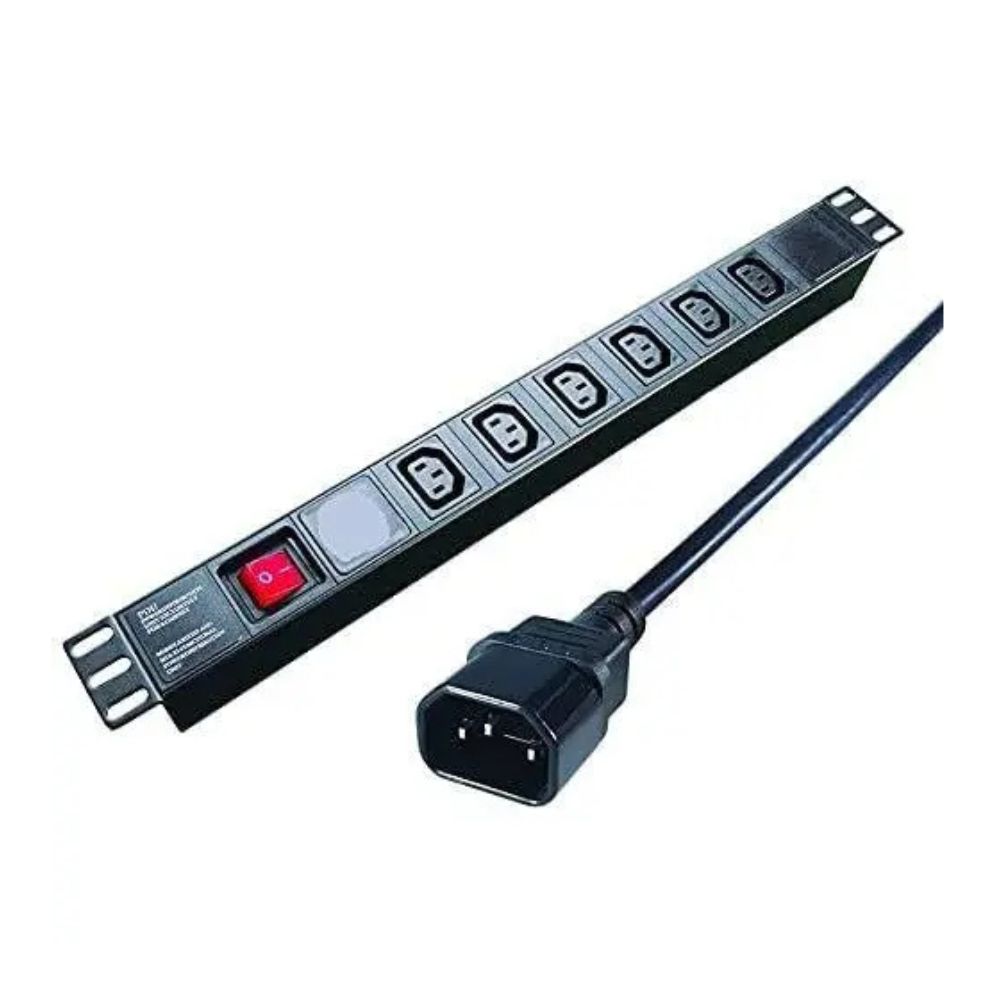 MTN 6-Way Ethernet Cable C13 Plug PDU Black
