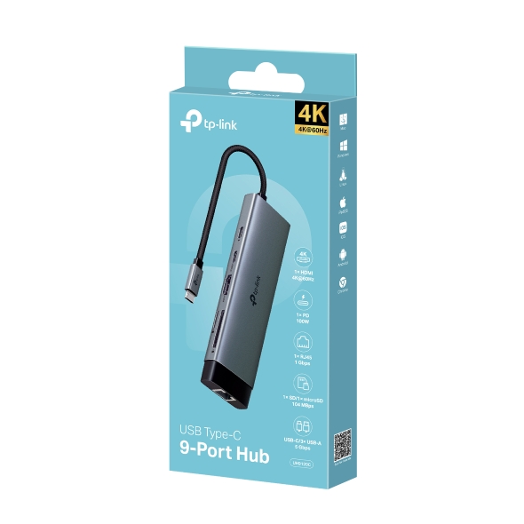 TP-Link 9 Port Hub  USB Type C -TL-UH6120C