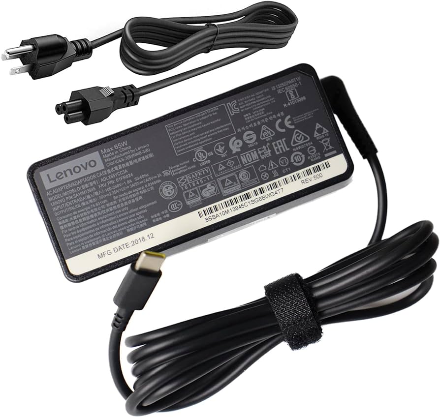 Charger for Lenovo ThinkBook 16 G9 AHP 21UT USB-C 20V 3.25A 65W