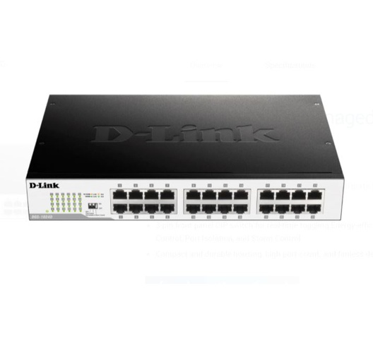 D-Link DGS-1024D 24-Port Unmanaged Gigabit Switch-DGS-1024D/B