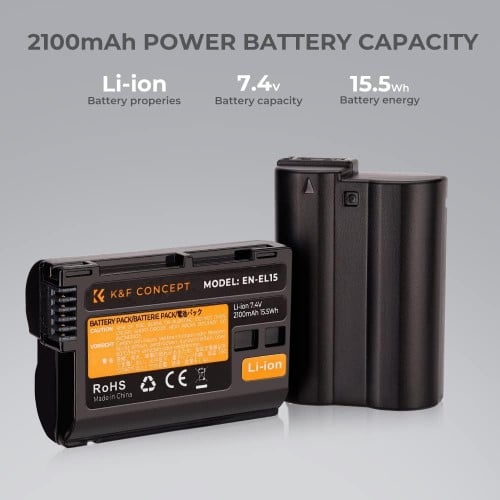 K&F Concept EN-EL15 EN-EL15A EN-EL15B  Battery