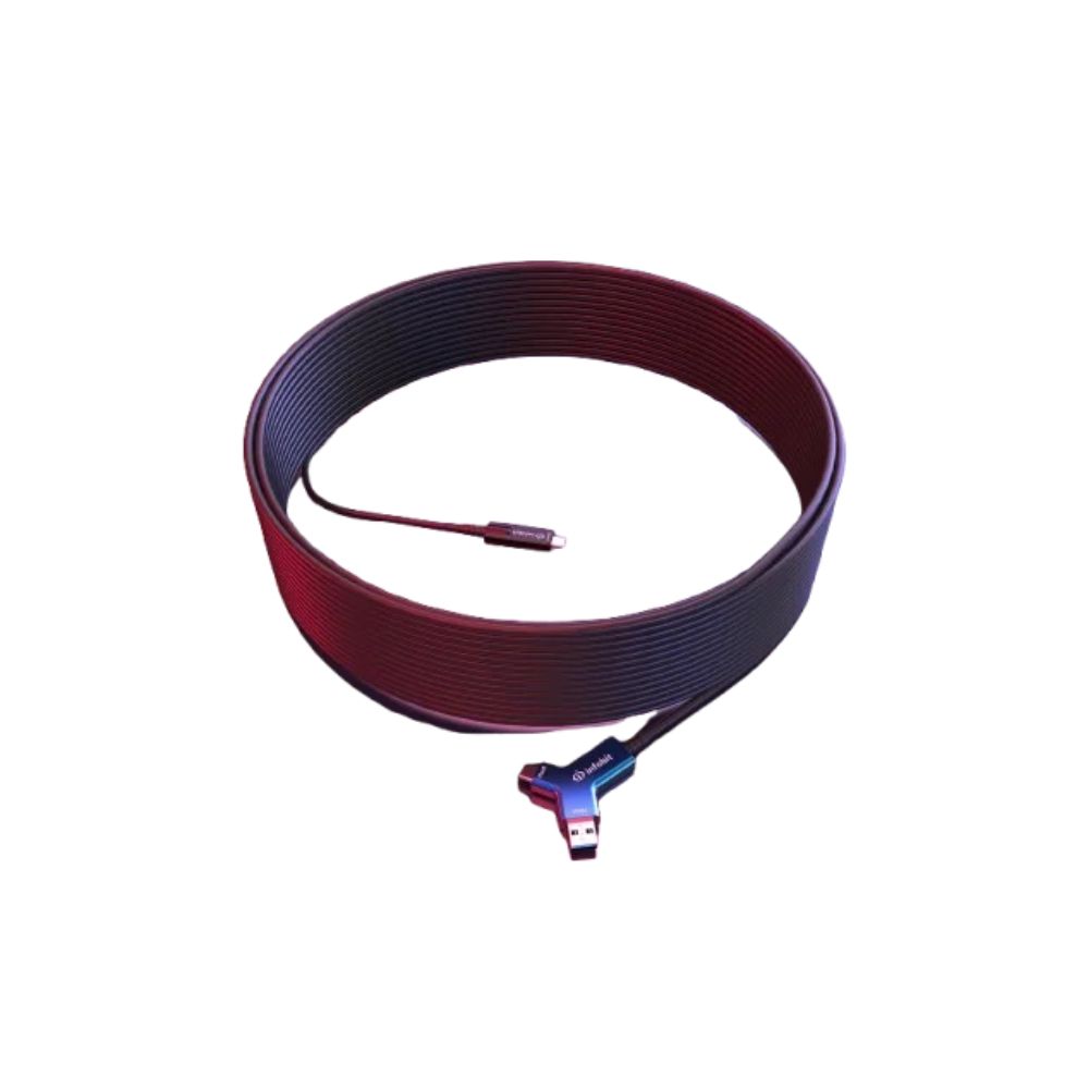 Infobit iFiber Y10 USB 3.2 A+C to C Active Optical Fibre Cable 10Gbps 10M/33FT