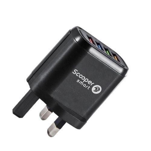 SFC-04C WALL CHARGER 4USB 3.0A FAST CHARGING