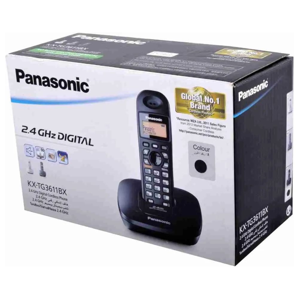 Panasonic KXTG-3611BX Cordless Phone-KX-TG3611