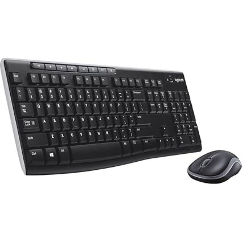 LOGITECH MK270 WIRELESS KEYBOARD & MOUSE COMBO – BLACK