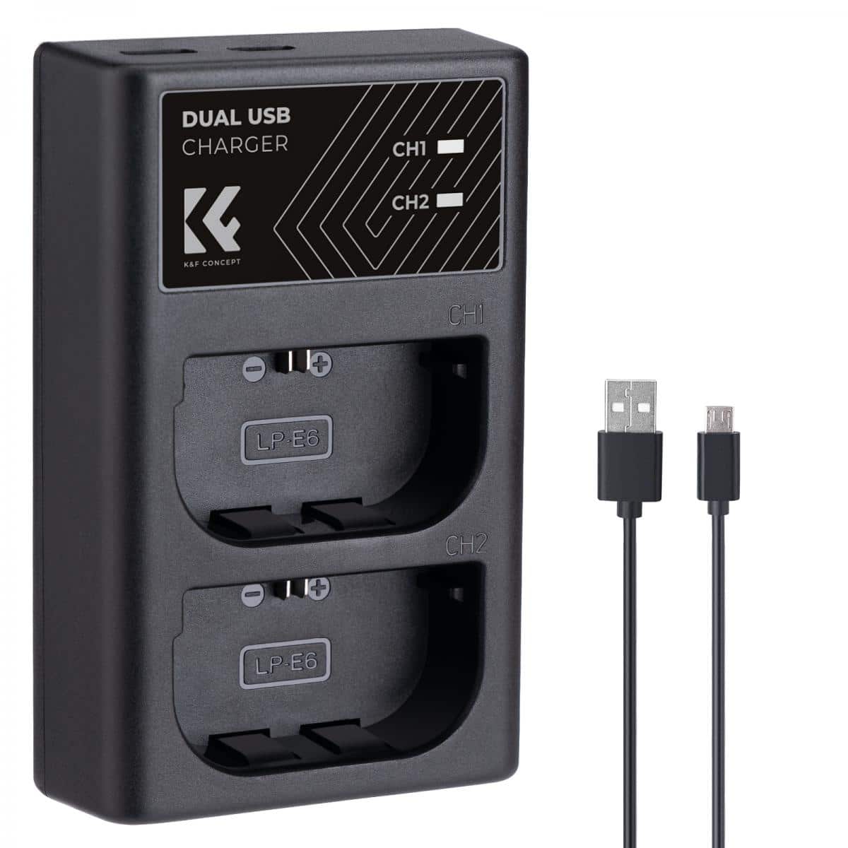 K&F LP-E6N DUAL CHARGER-KF28.0007
