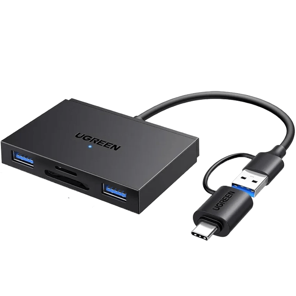 UGREEN 4-in-1 Card Reader with USB-C & USB-A 2-in-1 interface - CM812(UG-45167)