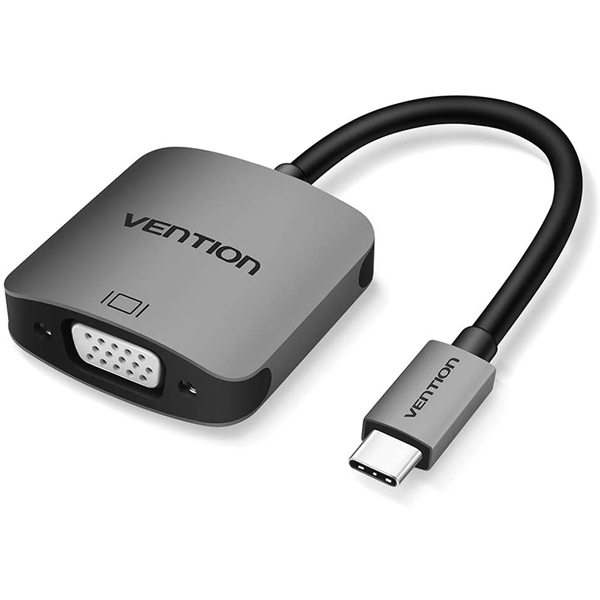 Vention Type-C to VGA Adapter 0.15M Black ABS Type- VEN TDDBB