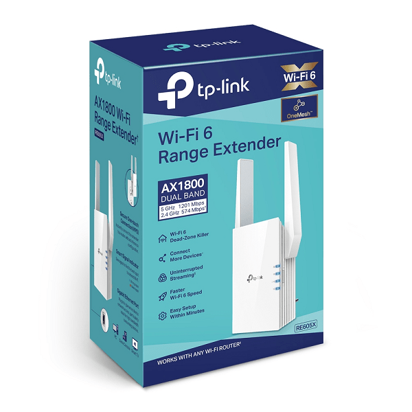 TP-Link AX1800 Wi-Fi 6 Range Extender -TL-RE605X