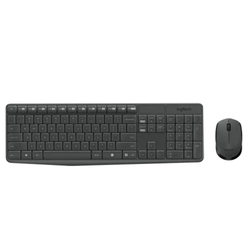 Logitech MK235 Wireless Keyboard and Mouse Combo - Grey - 920-007931