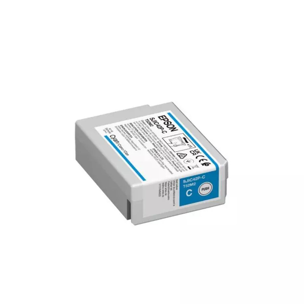 EPSON SJIC42P-C C4000 CYAN INK-EP-C13T52M24