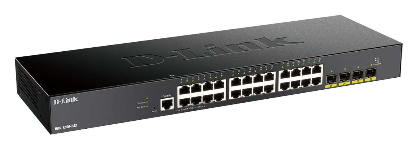 D-Link DGS-1250-52XMP 52-Port 10-Gigabit Smart Managed PoE Switch