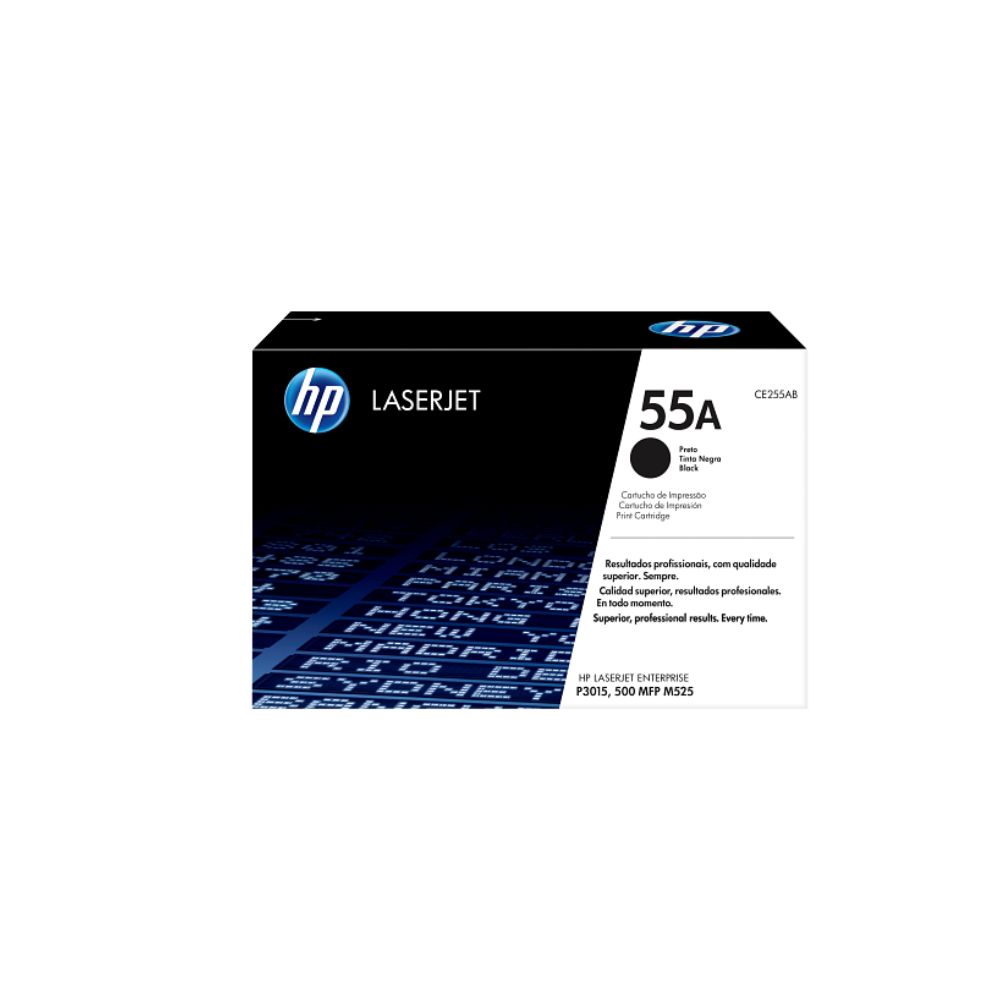 Hp 55A CE255A Black Original LaserJet Toner Cartridge