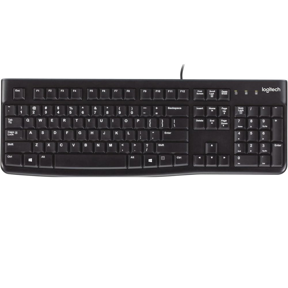 Logitech K120 Wired Keyboard - Black - 920-002508