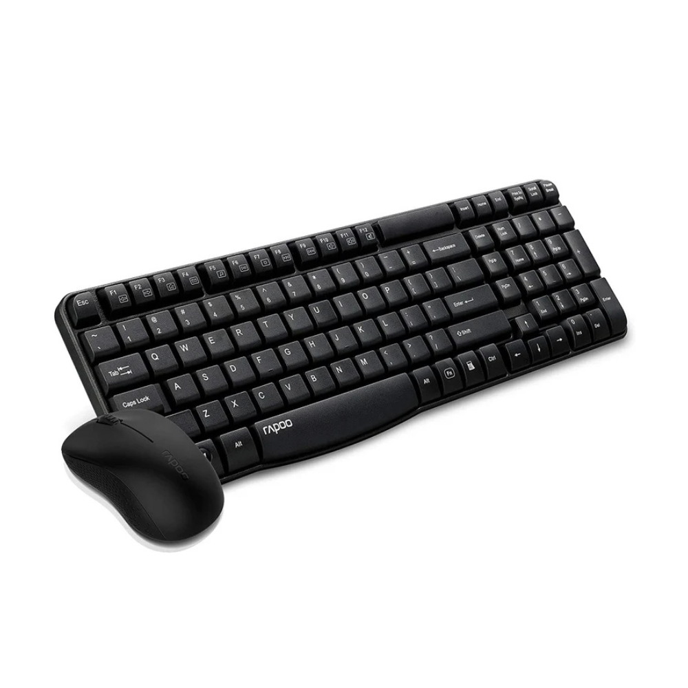 Rapoo Wireless Keyboard & Mouse X1810 - Black