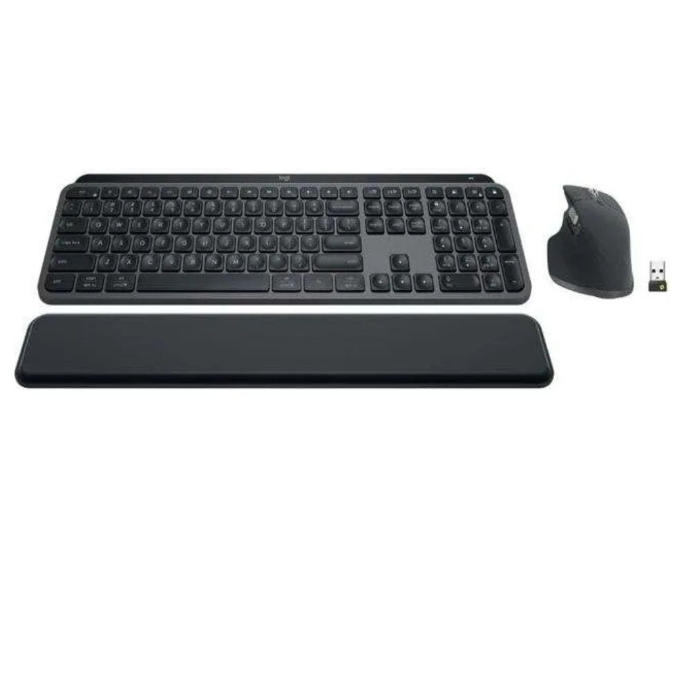 Logitech MX Keys S Wireless Bluetooth Keyboard Palmrest Mouse - 920-011614