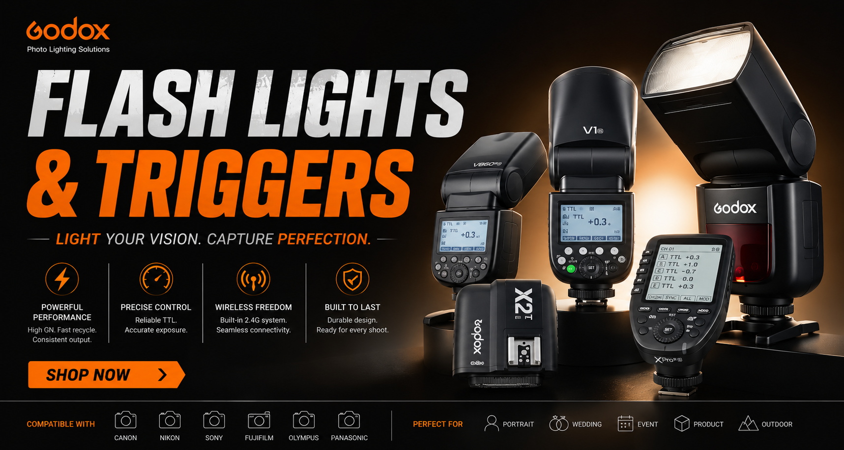 Flashes & On Camera Lights
