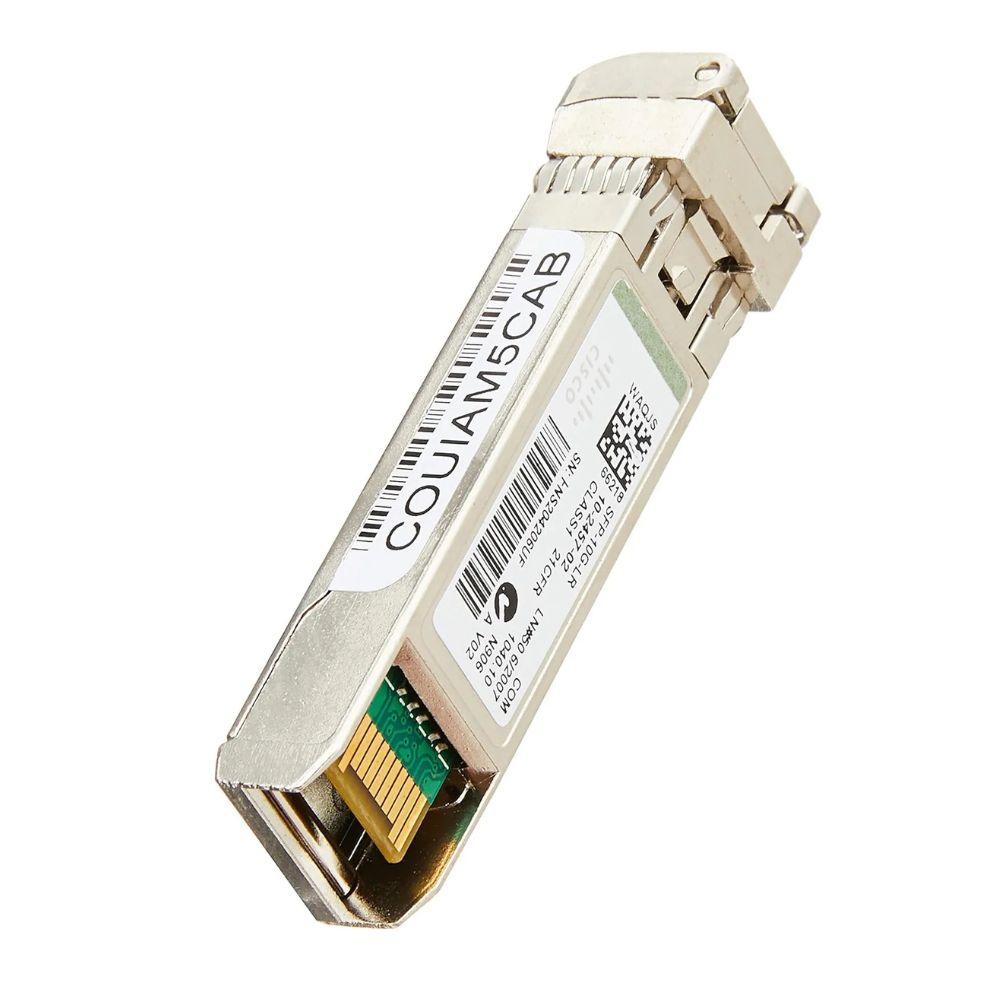 Cisco SFP-10G-SR, 10GBASE-SR SFP Module, up to 400m on OM3 Multimode Fiber