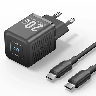 Vention 1-Port USB-C GaN Charger 20W UK-Plug