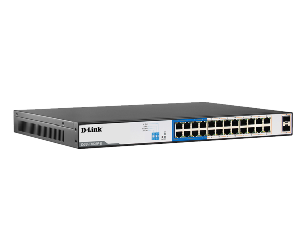 D-Link DGS-F1026P-E 24GE PoE + 2 SFP Ports 250m PoE Switch