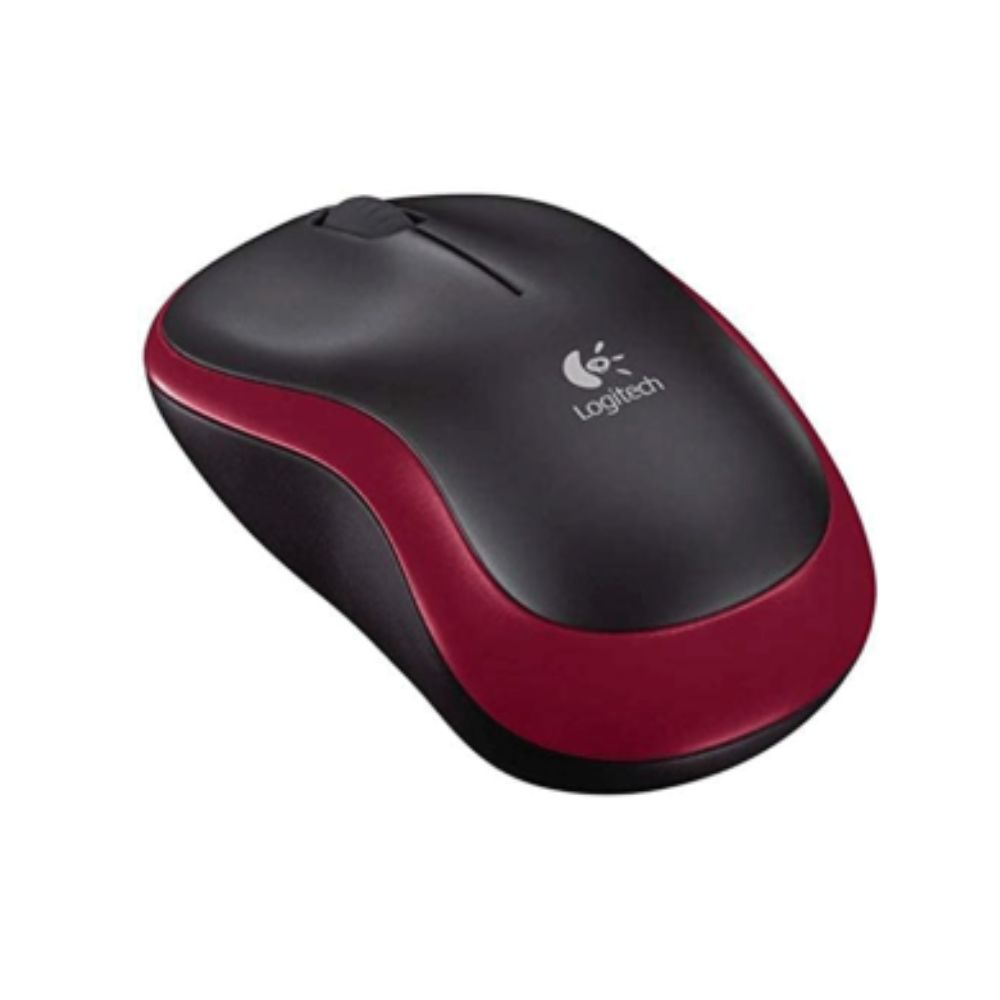 Logitech M185 Wireless Mouse - Red - 910-002237