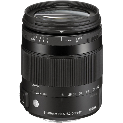 Sigma 18-200mm F3.5-6.3 Contemporary DC Macro OS HSM Lens