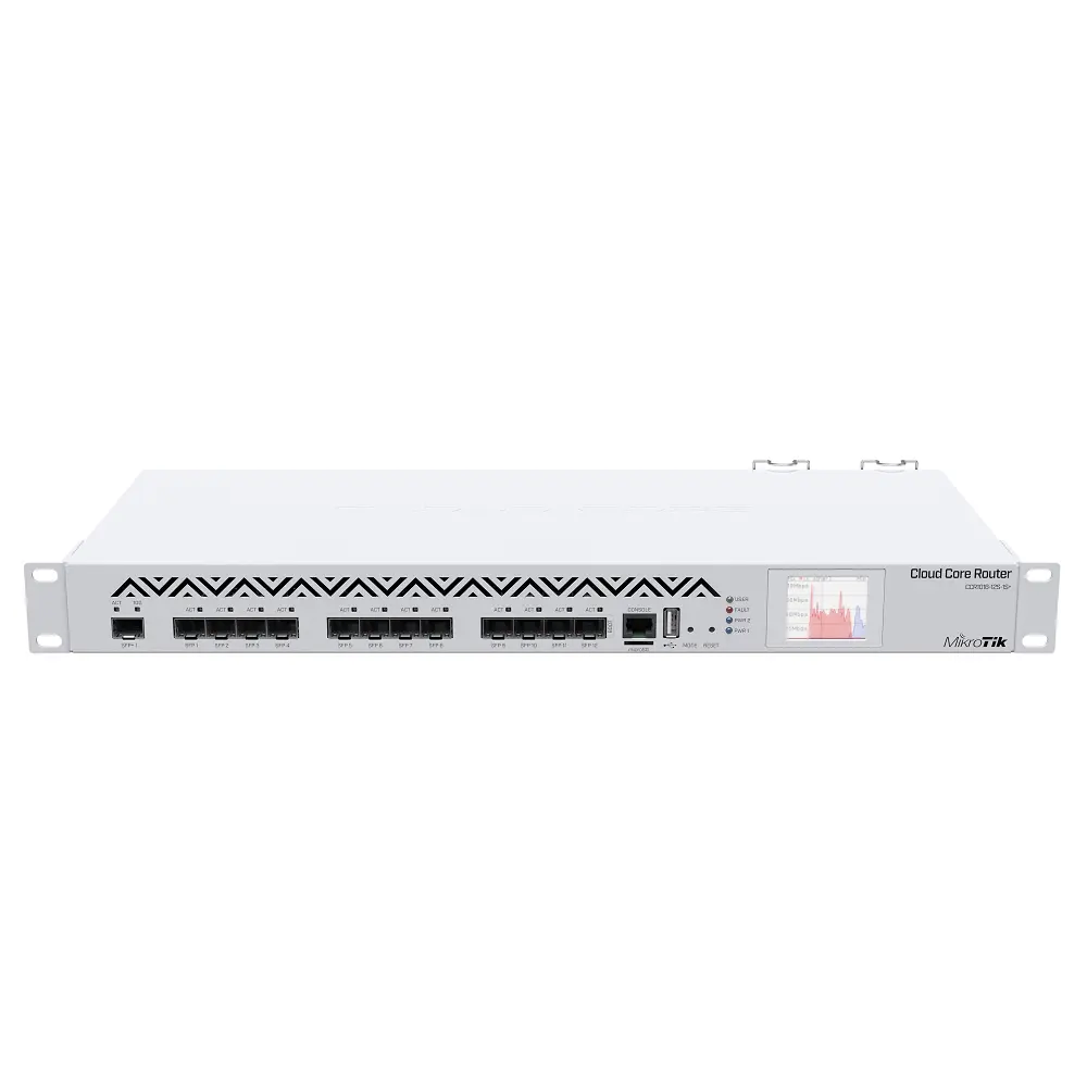 MikroTik CCR1016-12S-1S+ Cloud Core Router  1U Rackmount, 12×SFP Cage