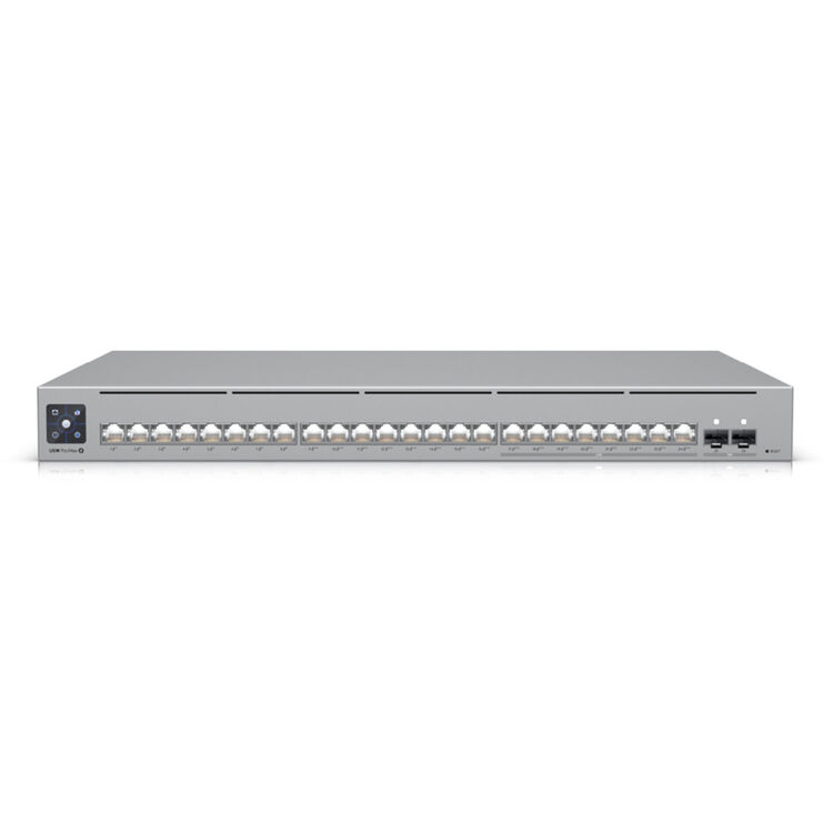 UniFi Switch Pro Max 24 PoE (400W): (8) 2.5GbE PoE++ (2) 10G SFP