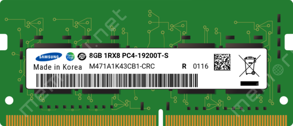 Samsung  8 GB  PC4 19200 2400 MHz Laptop Ram-M471A1K43CB1-CRC