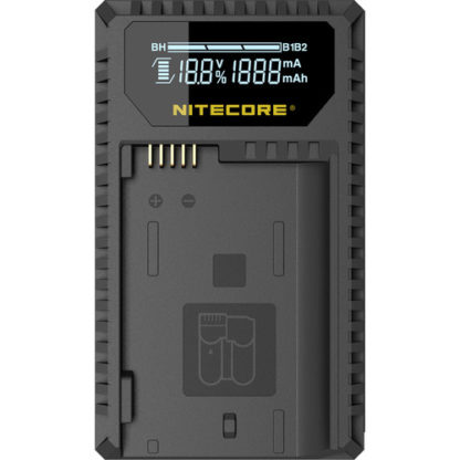 NITECORE UNK2 Dual Slot USB Charger for Nikon EN-EL15 / EN-EL14A / EN-EL14