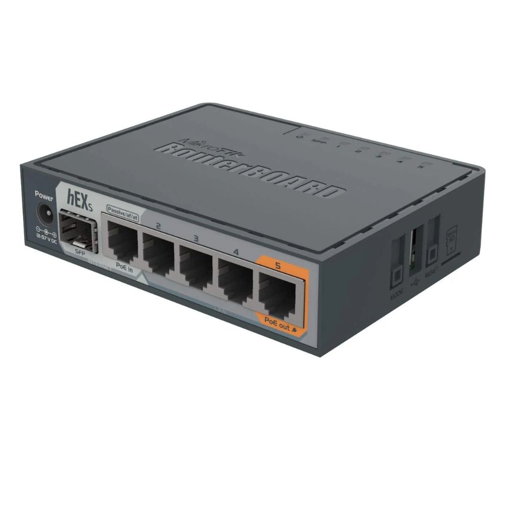 MikroTik RB760iGS hEX S 5×Gigabit Ethernet SFP Dual Core 880MHz CPU