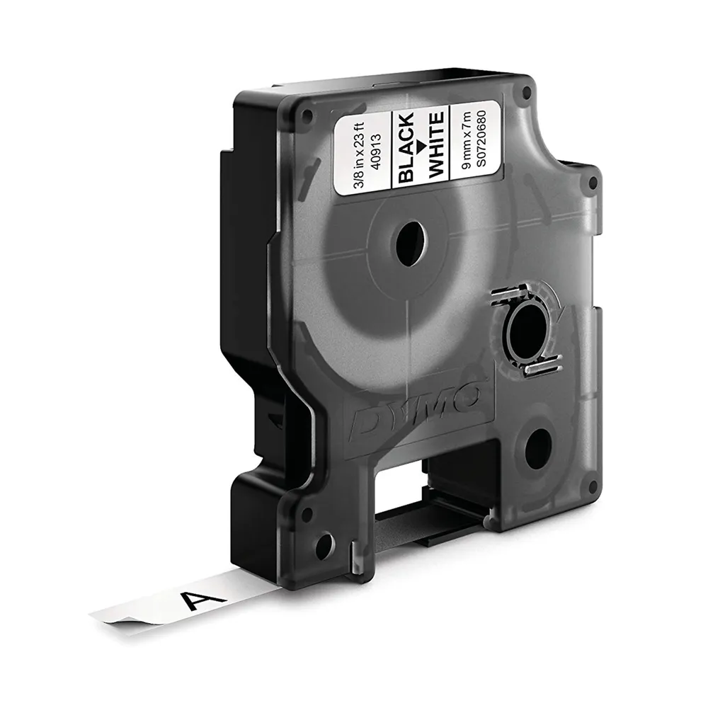 Dymo D1 Series Label - 40913 - Black on White - 9mm x 7m Compatible