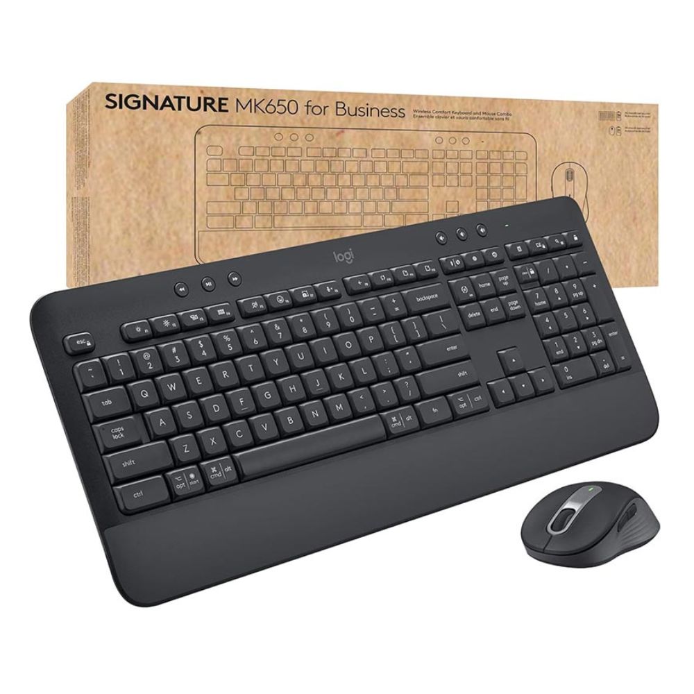 Logitech Signature MK650 Bluetooth Keyboard Mouse Combo for Business