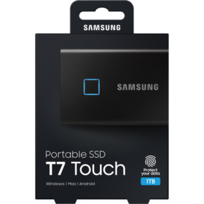 Samsung T7 Touch 1TB Portable SSD Fingerprint Security MU-PC1T0K