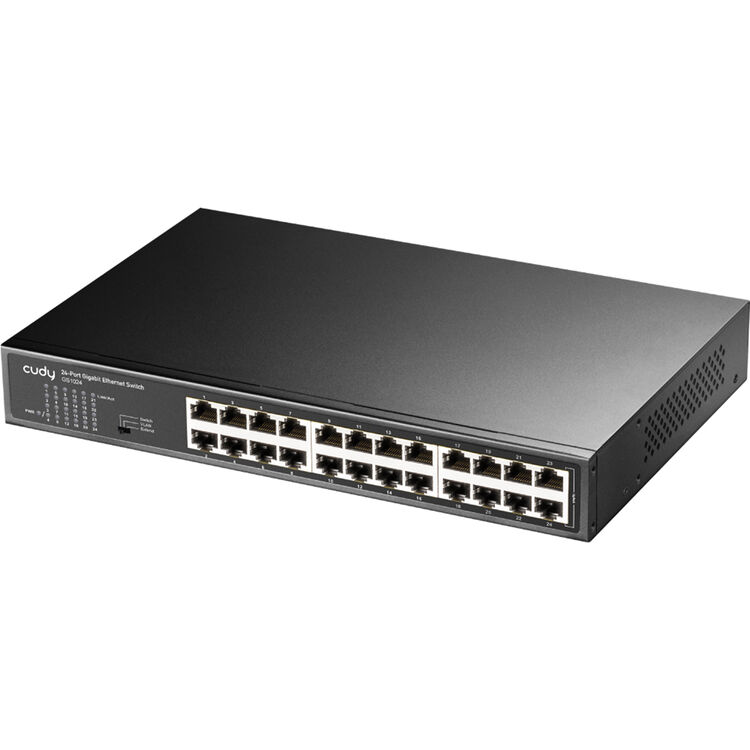CUDY 24-PORT GIGABIT PoE(300watts) + Switch with 2 Gigabit SFP Slot