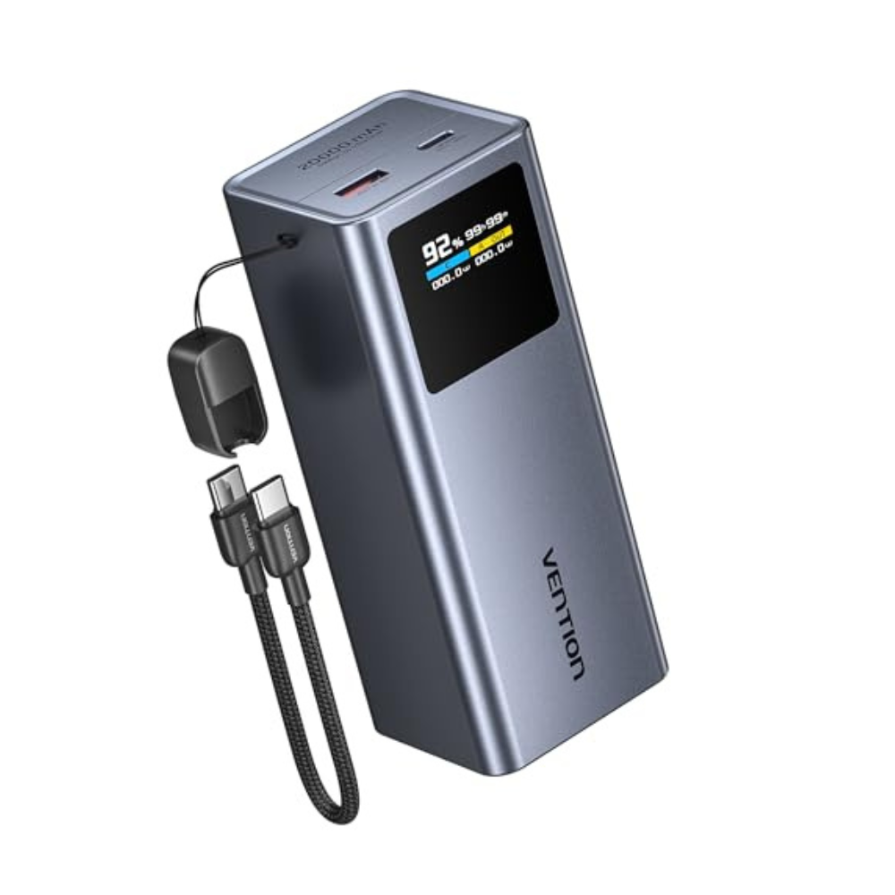 Vention 20000mAh Phone & Laptop Power Bank 100W-GREY VEN FKCHO