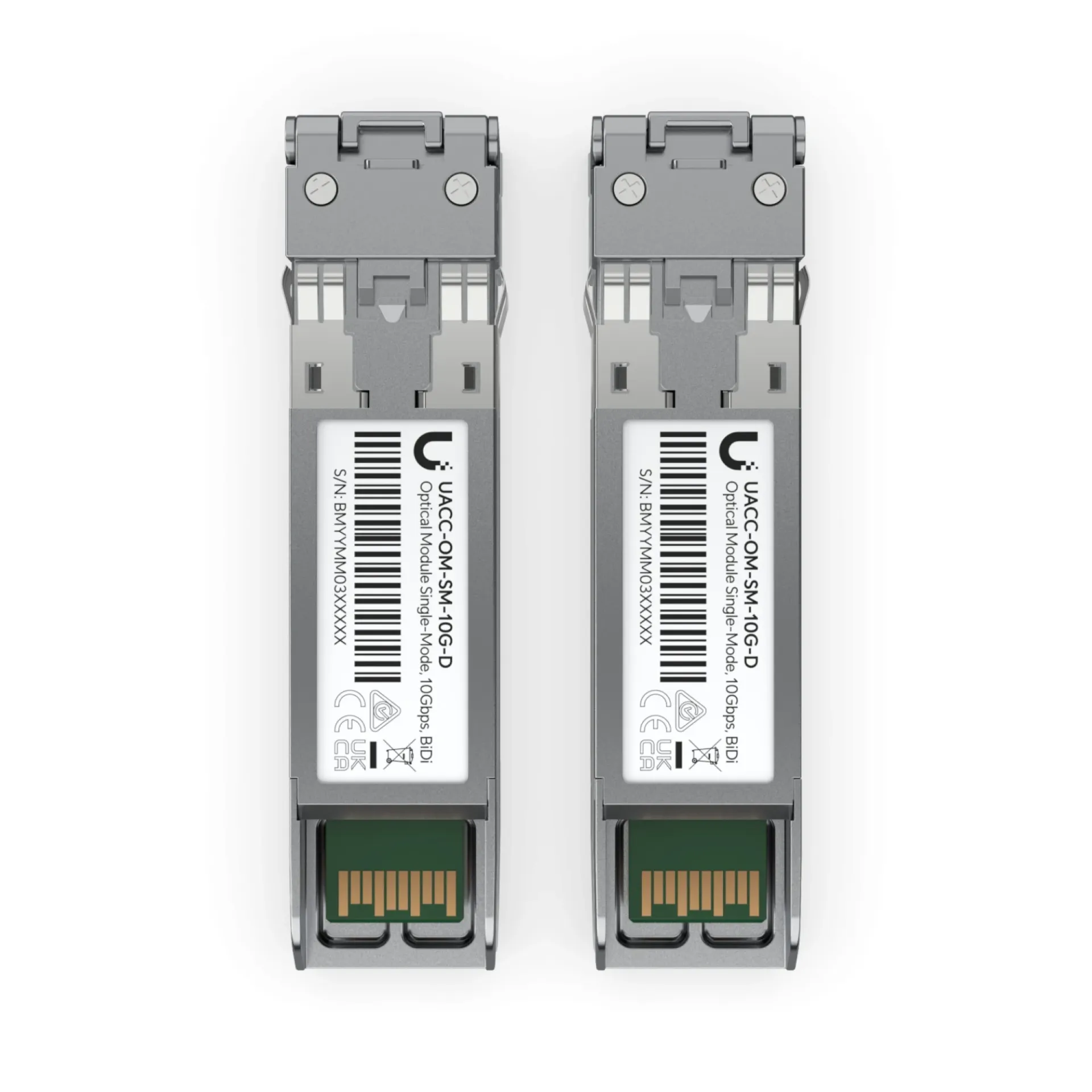 Ubiquiti UFiber SFP+ Single-Mode Module 2-Pack (UACC-OM-SM-10G-D-2)