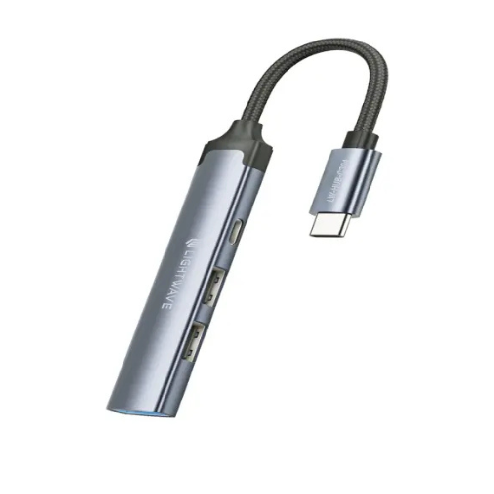 Light Wave 4-in-1 USB Hub Adapter LW-HUB-A104