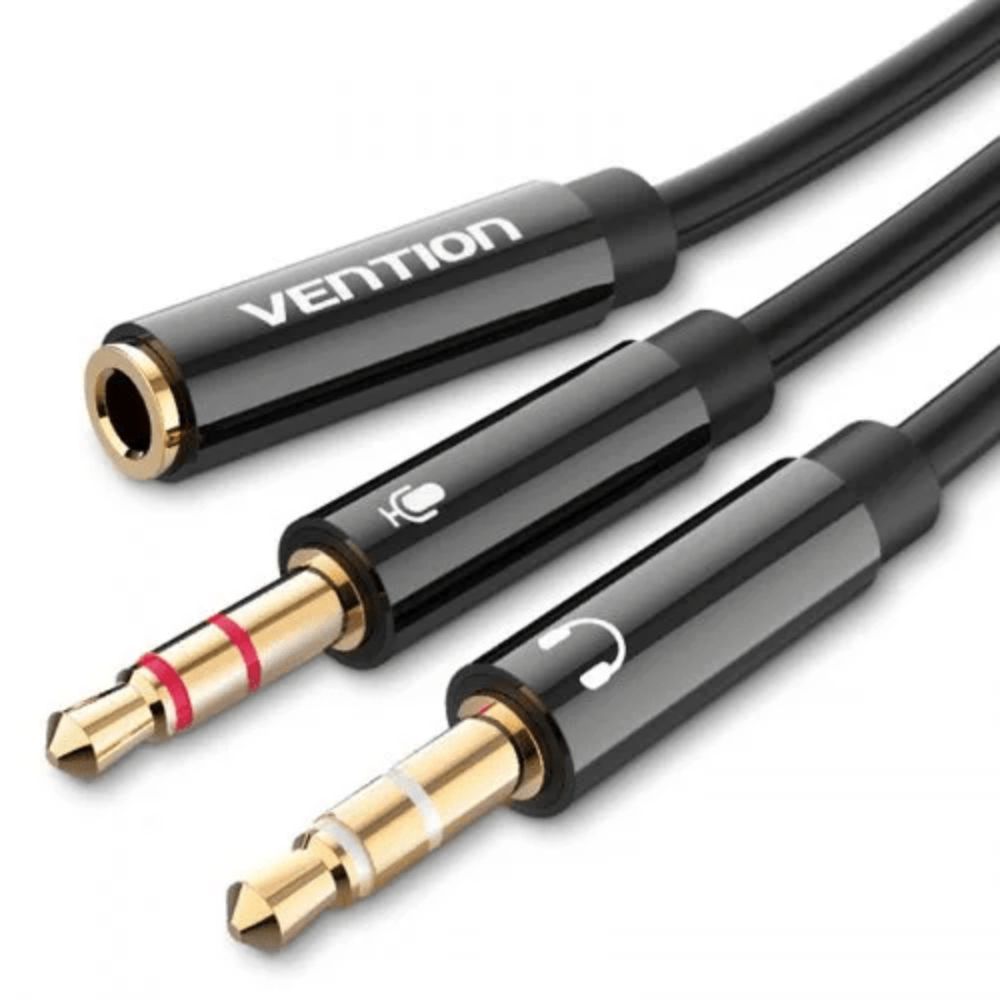 Vention 3.5mm 2 × 3.5mm Stereo Splitter Cable 0.3M ABS Type: VEN BBSBY