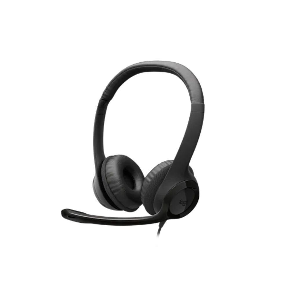 Logitech H390 USB-C Headset Noise Cancelling Mic Black - 981-001576