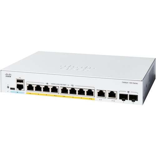 Cisco Catalyst 1300 8-Port Full PoE Gigabit Switch-C1300-8FP-2G