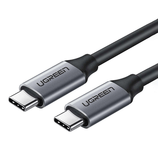 UGREEN USB 3.1 Type C Male to Type C Male Cable Nickel Plating Aluminum Shell 1.5m (Gray)-US161(UG- 50751)