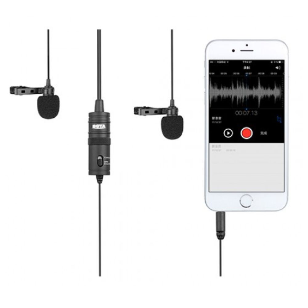BOYA BY-M1DM Dual Omnidirectional Lavalier Microphone (BY-M1DM)
