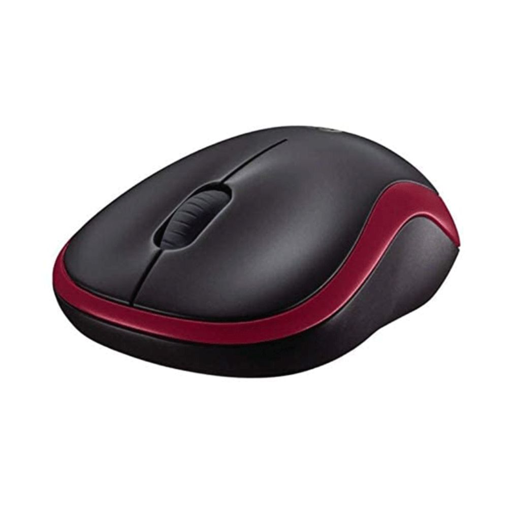 Logitech M185 Wireless Mouse - Red - 910-002237