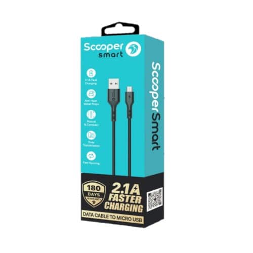 Scooper Smart SDT-04M Micro USB Cable 1m 2.1A