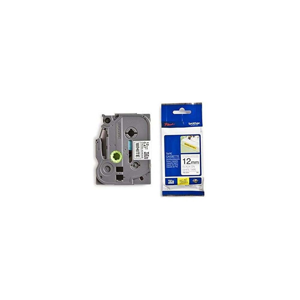 Brother 12mm x 8m Black on White Label Tape-TZ2-231
