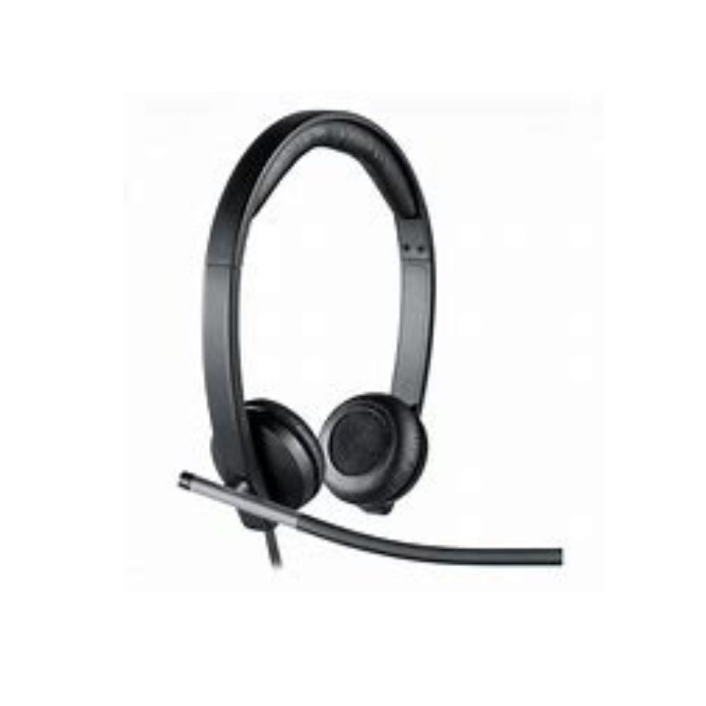 Logitech H650e Stereo USB-A Headset with Noise Cancelling Mic – Black